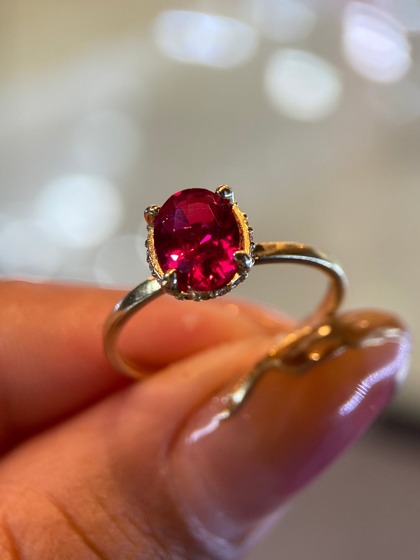 Anillo de compromiso en oro