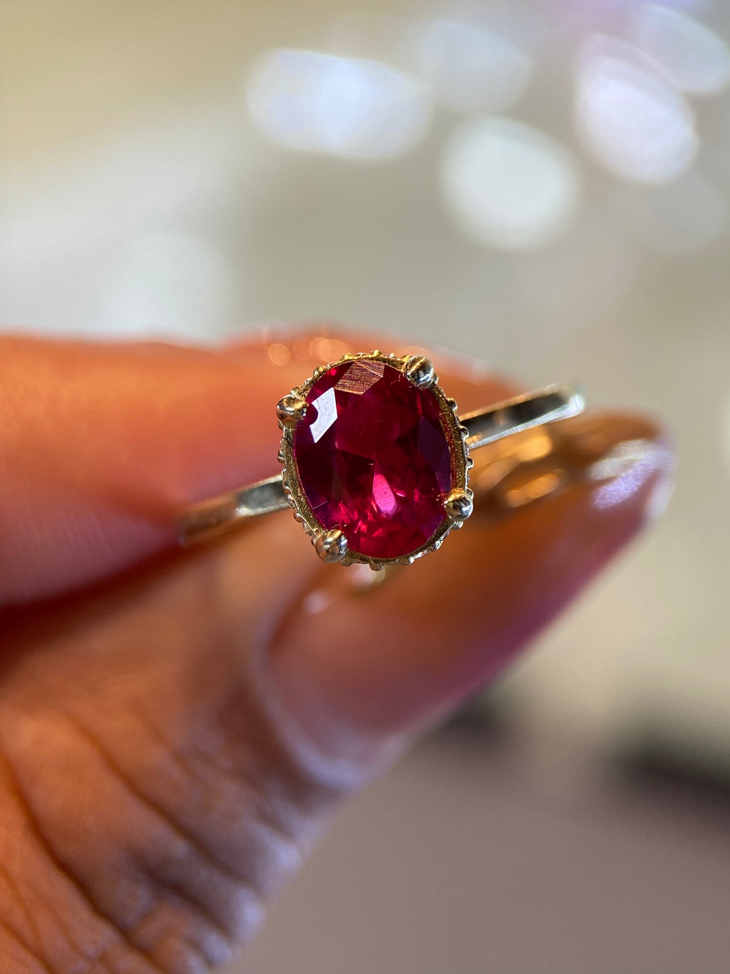 Anillo de compromiso en oro