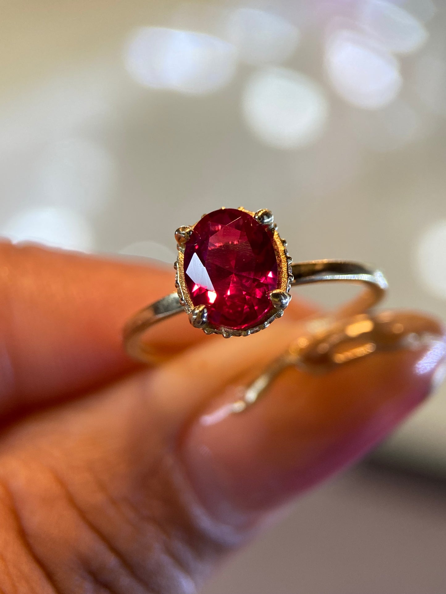 Anillo de compromiso en oro