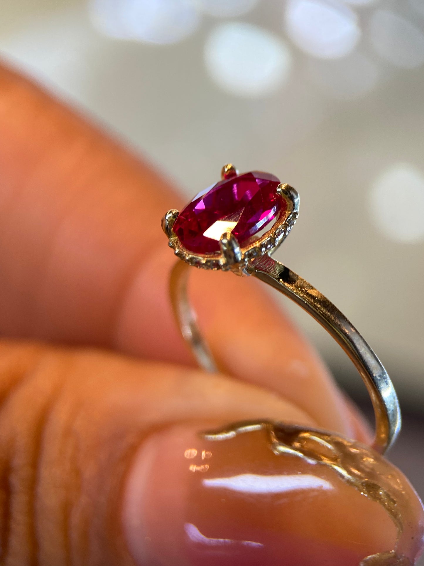 Anillo de compromiso en oro