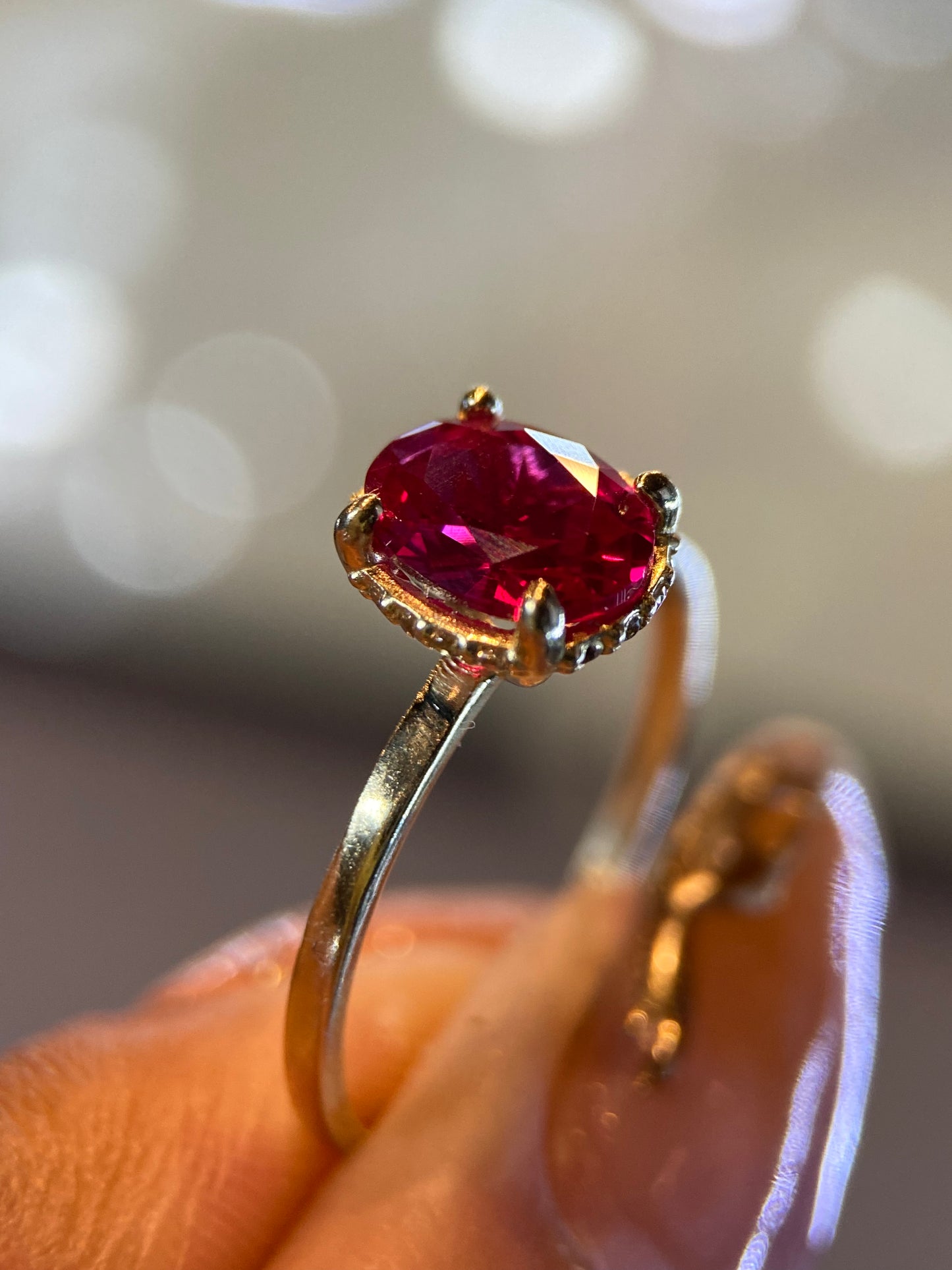 Anillo de compromiso en oro