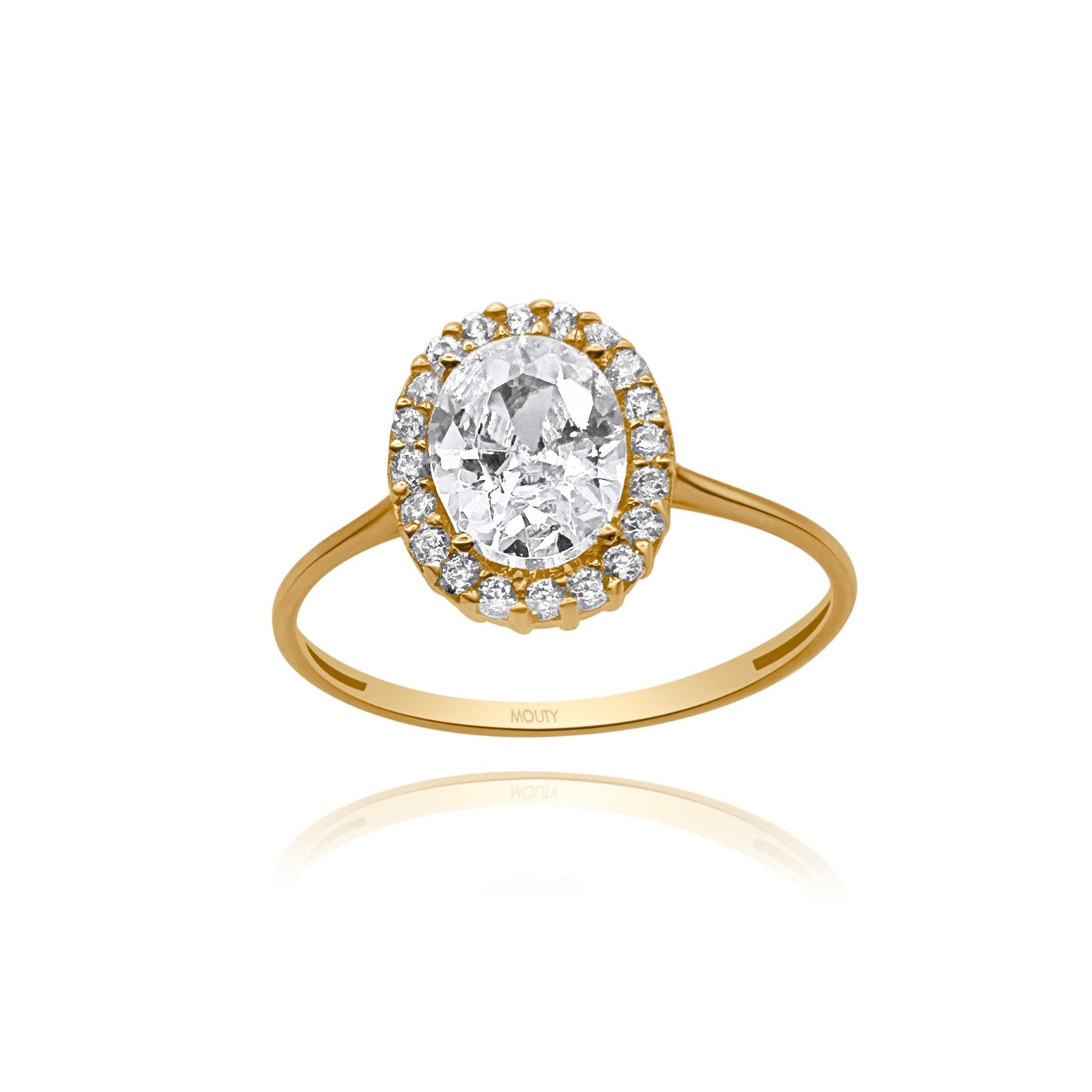 Anillo de compromiso en oro