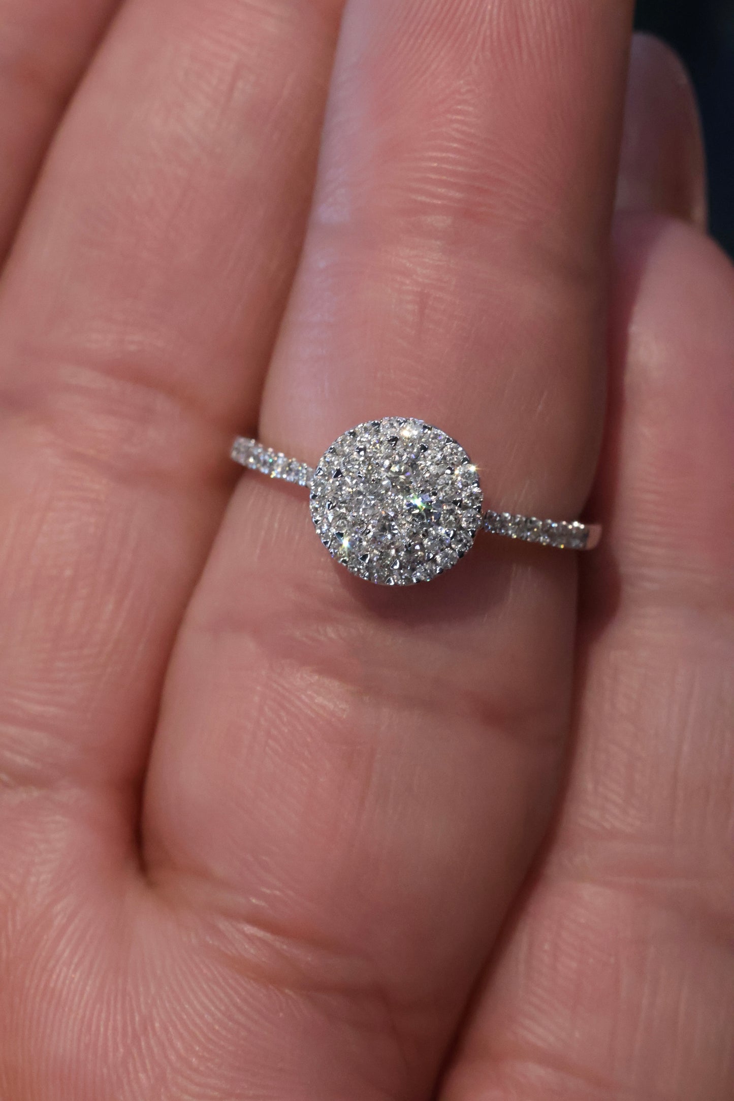 Anillo OF1492 en oro blanco 14k con diamante natural .50cts