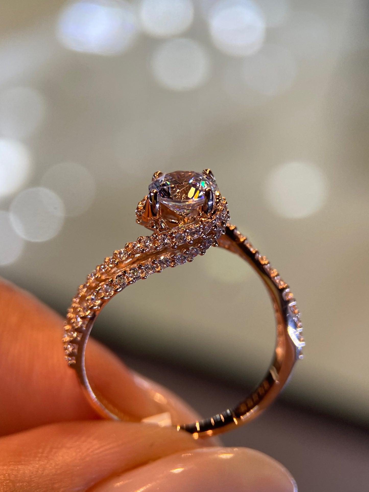 Anillo de compromiso en oro
