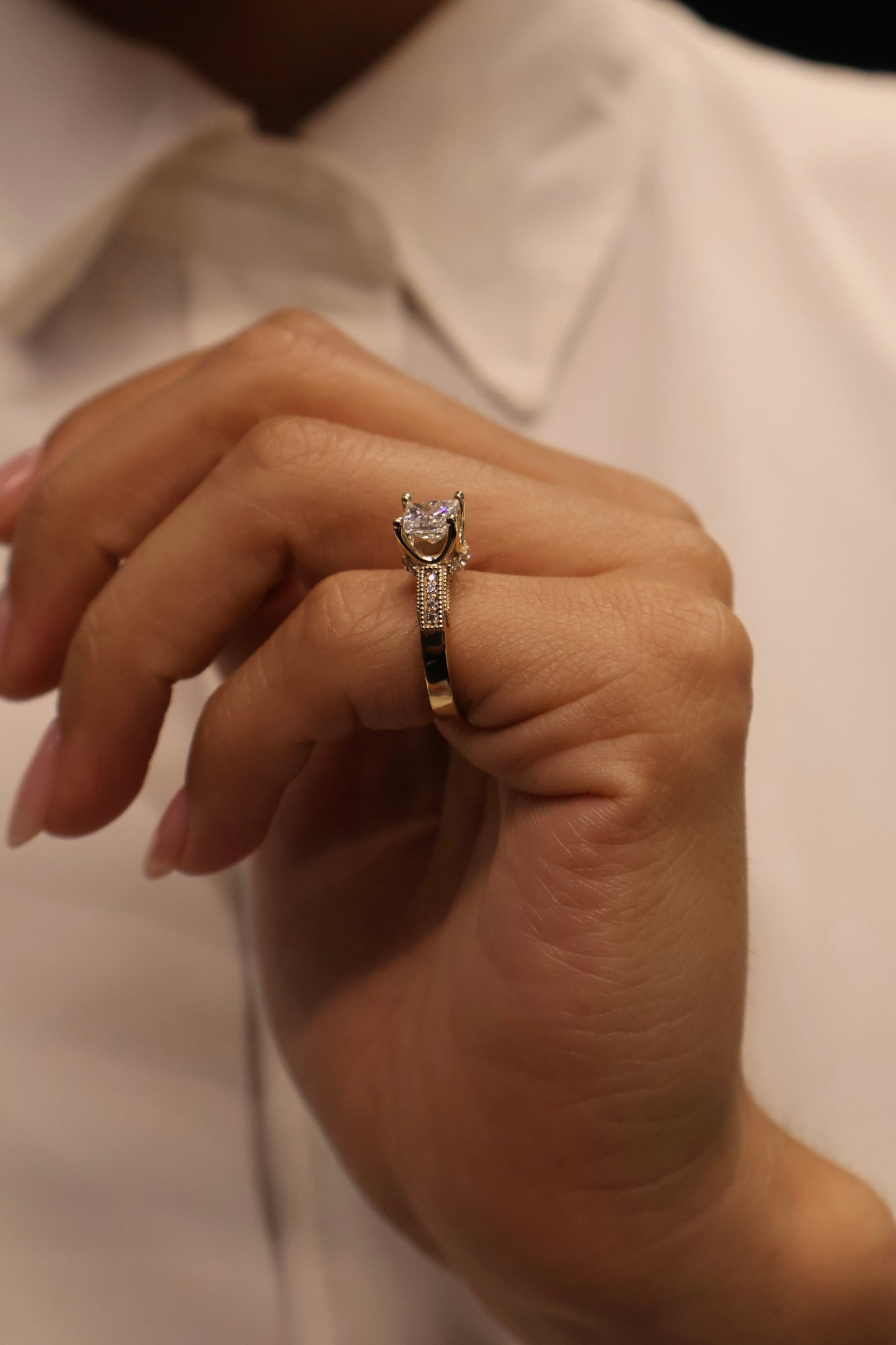 Anillo de compromiso en Oro