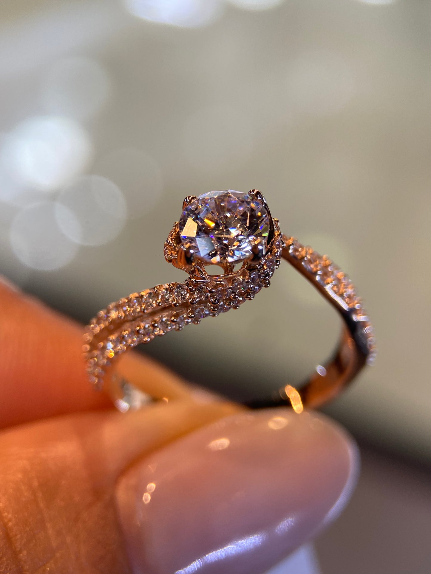 Anillo de compromiso en oro