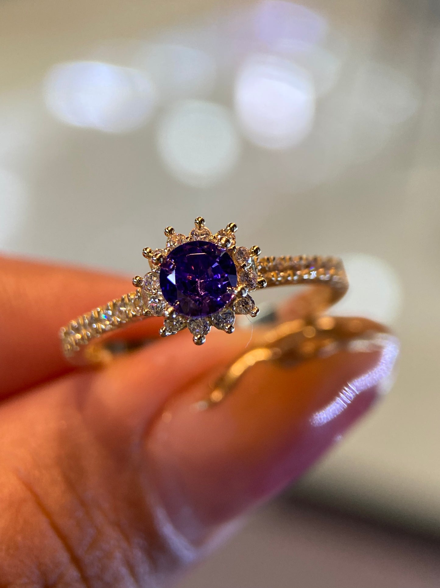 Anillo de compromiso en oro
