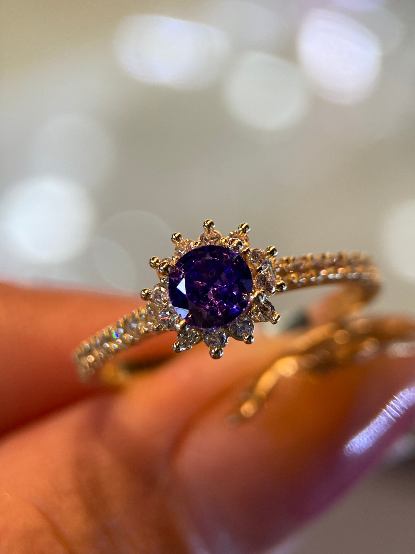 Anillo de compromiso en oro