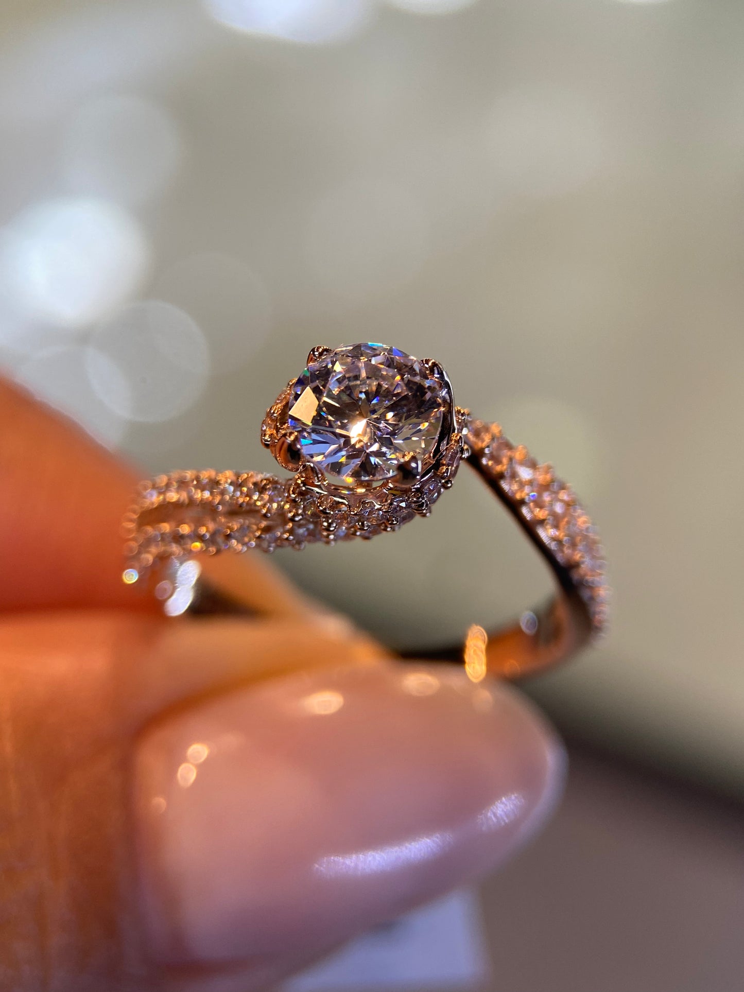 Anillo de compromiso en oro