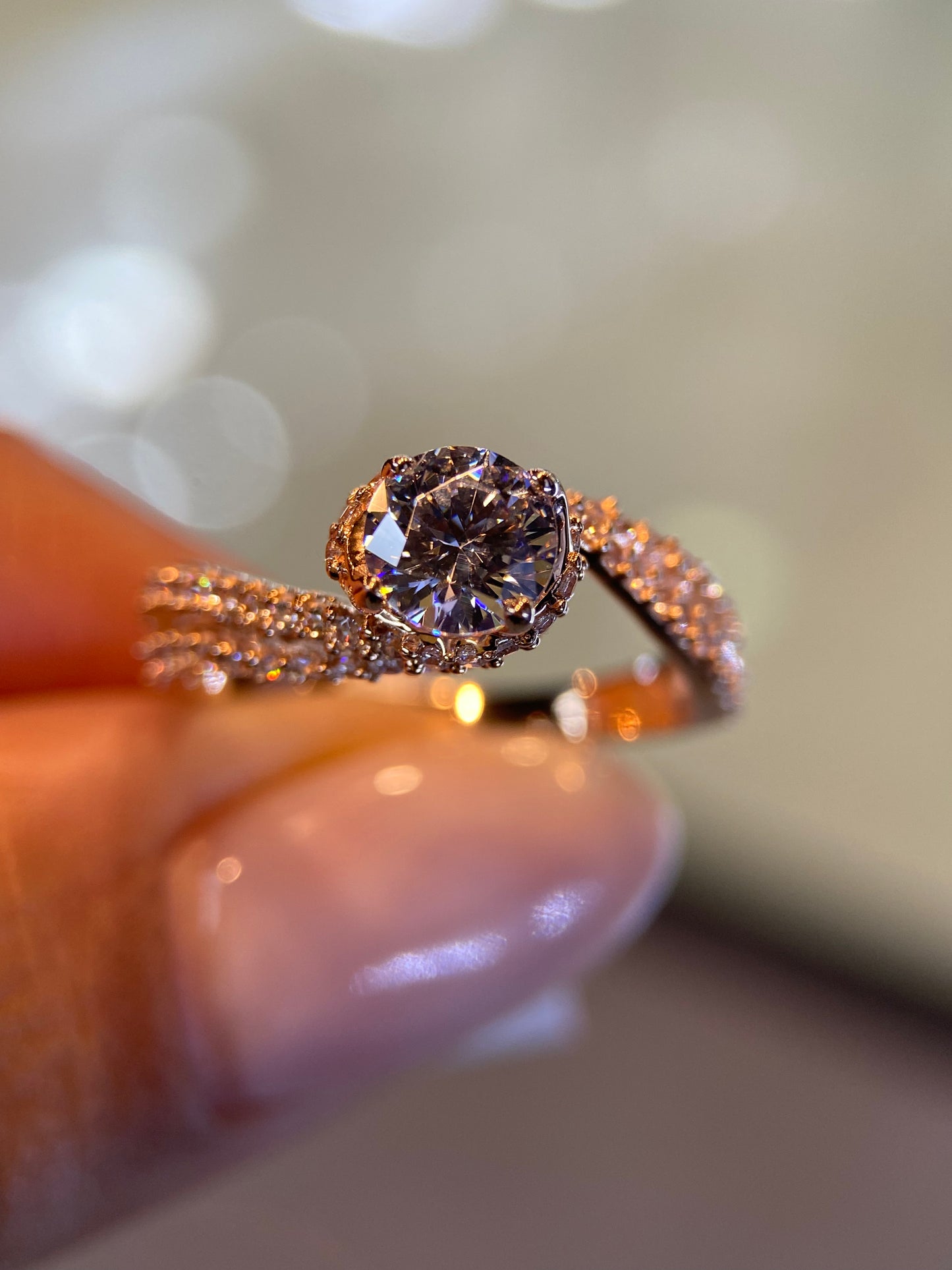 Anillo de compromiso en oro