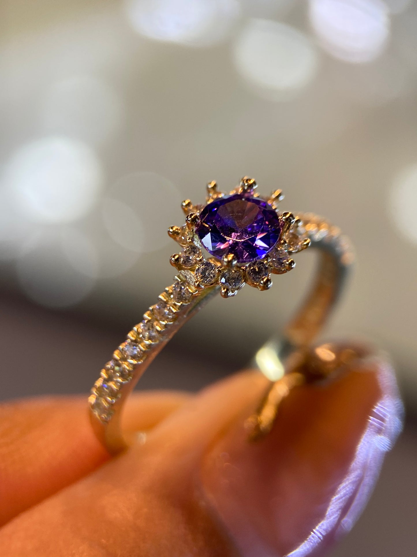 Anillo de compromiso en oro
