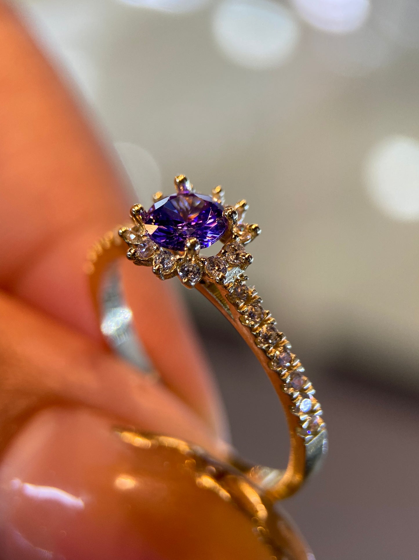 Anillo de compromiso en oro
