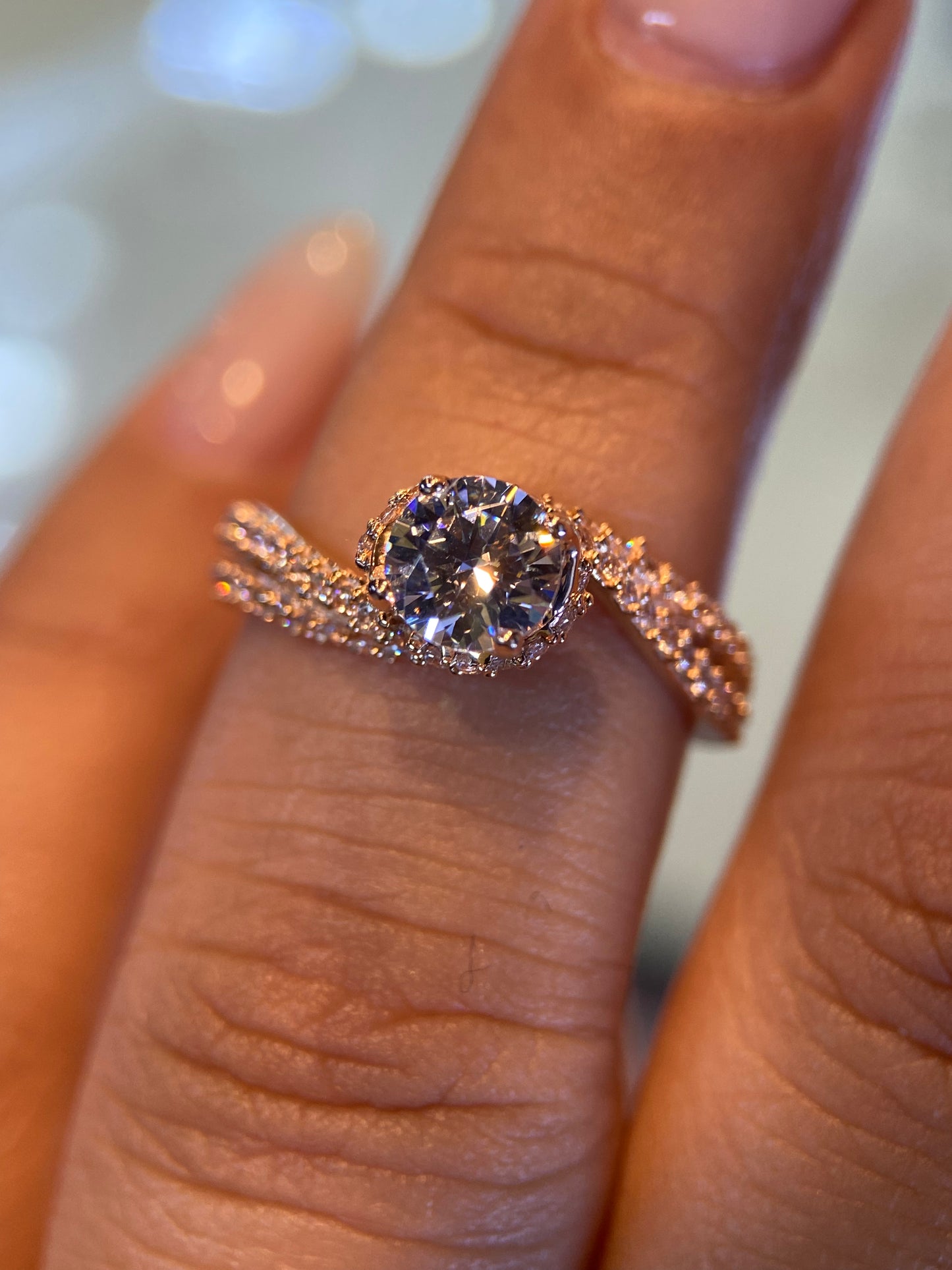 Anillo de compromiso en oro