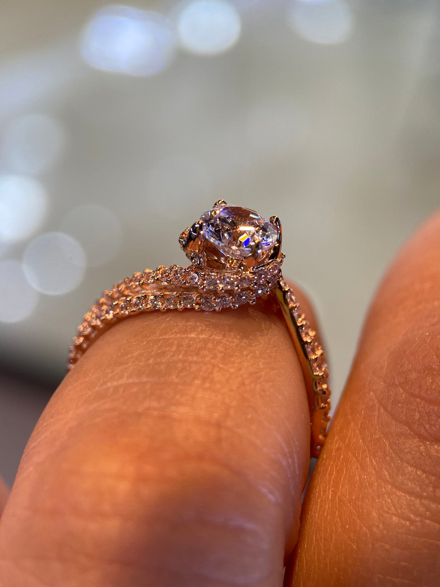 Anillo de compromiso en oro