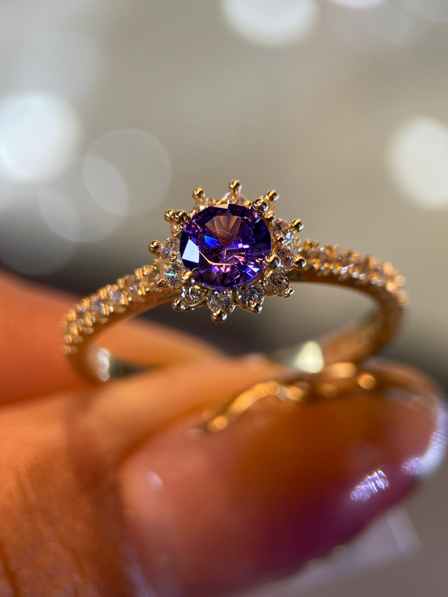 Anillo de compromiso en oro