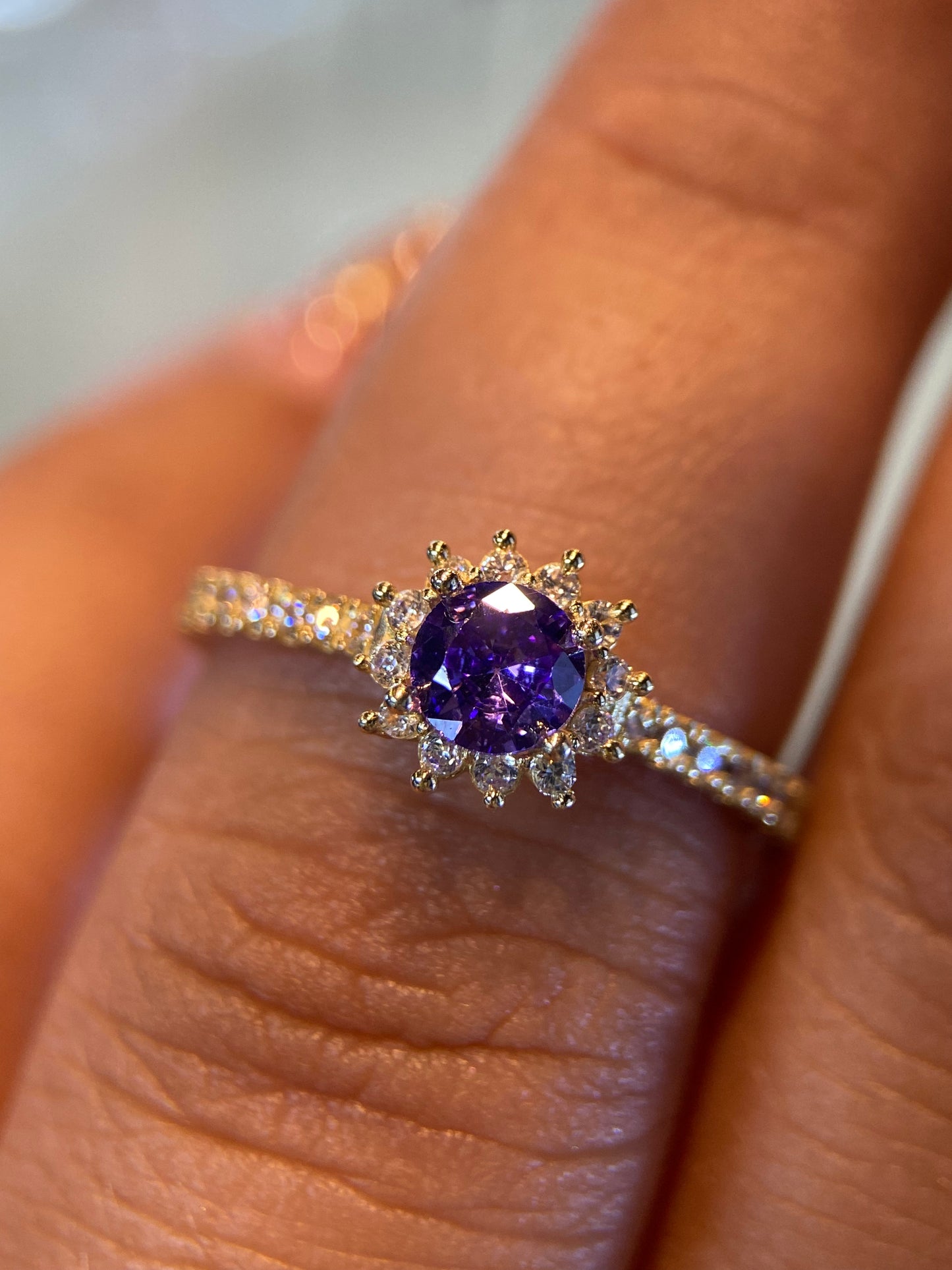 Anillo de compromiso en oro