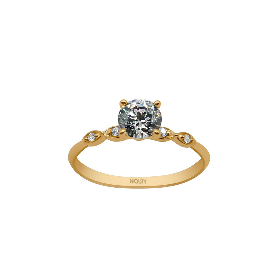 Anillo de compromiso en oro