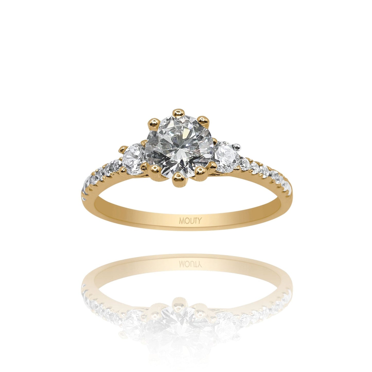 Anillo de compromiso en oro