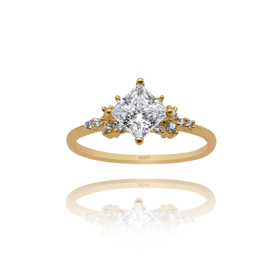 Anillo de compromiso en oro