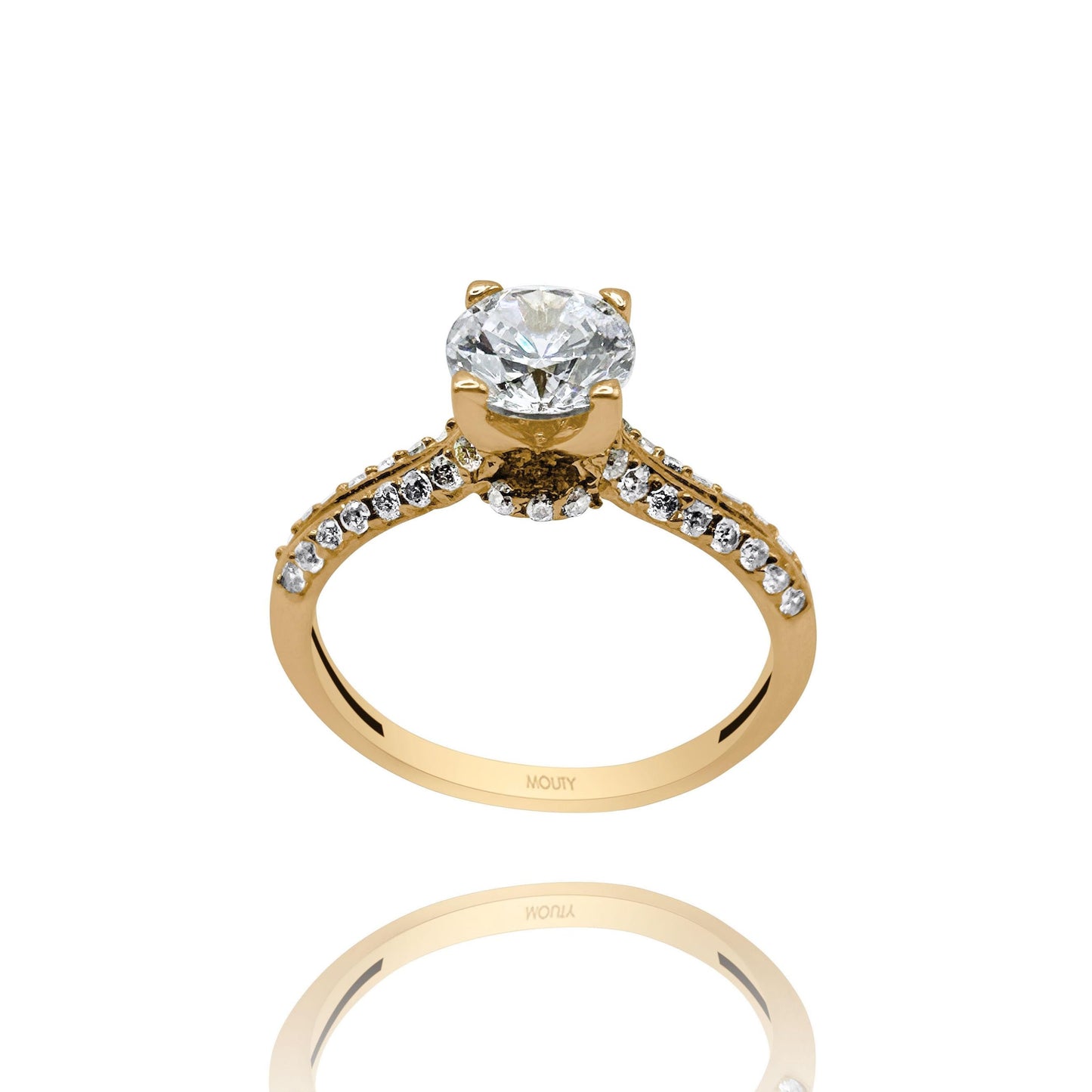 Anillo de compromiso en oro