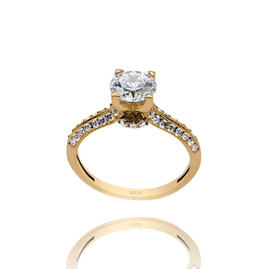Anillo de compromiso en oro