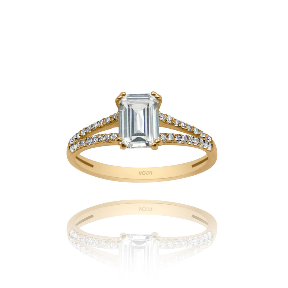 Anillo de compromiso en oro