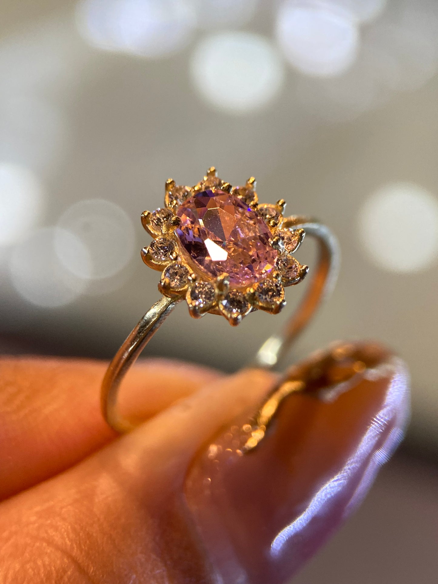 Anillo de compromiso en oro