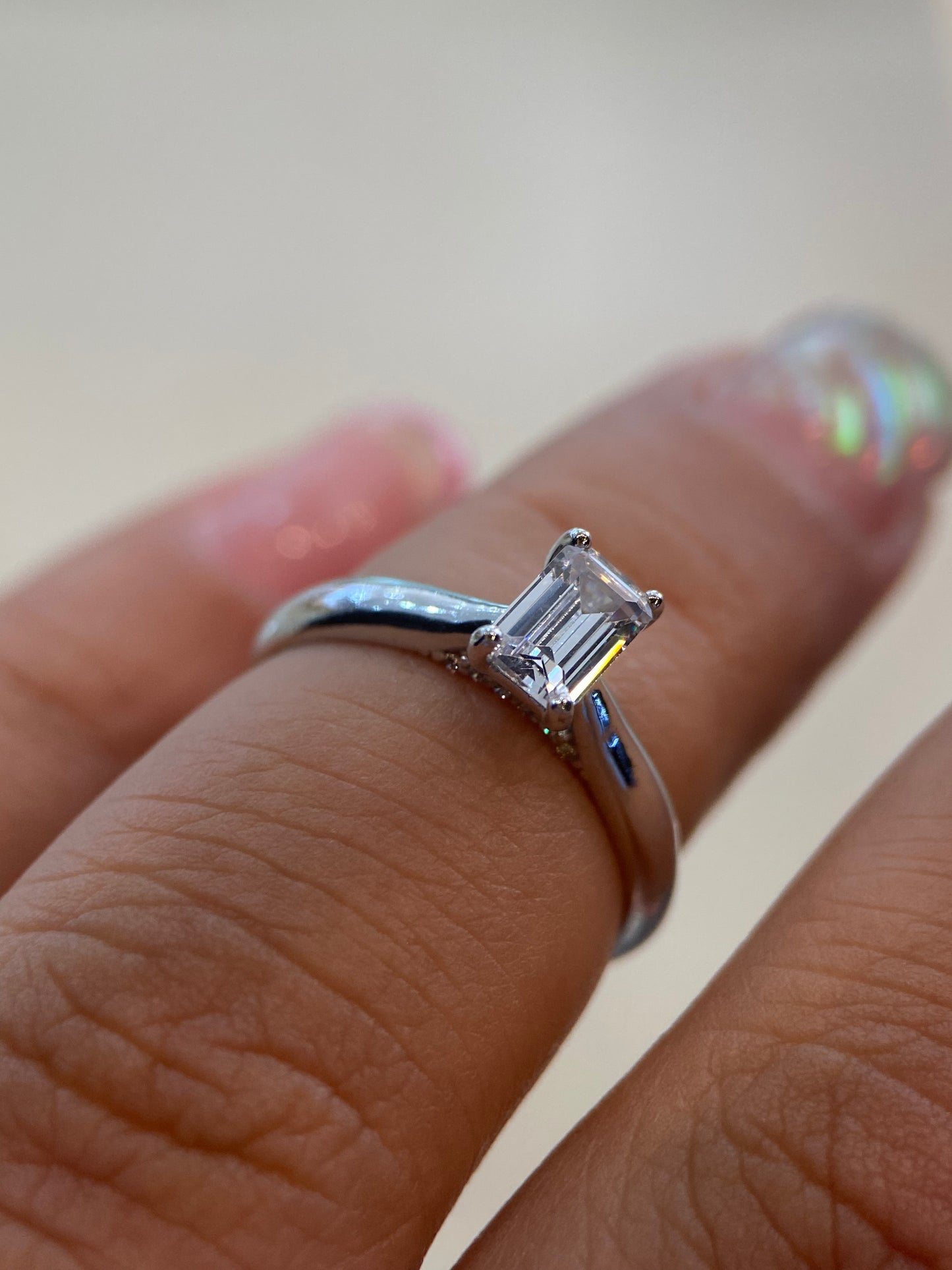Anillo de compromiso en oro