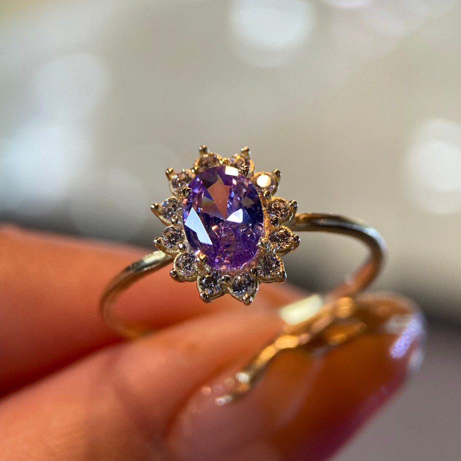 Anillo de compromiso en oro