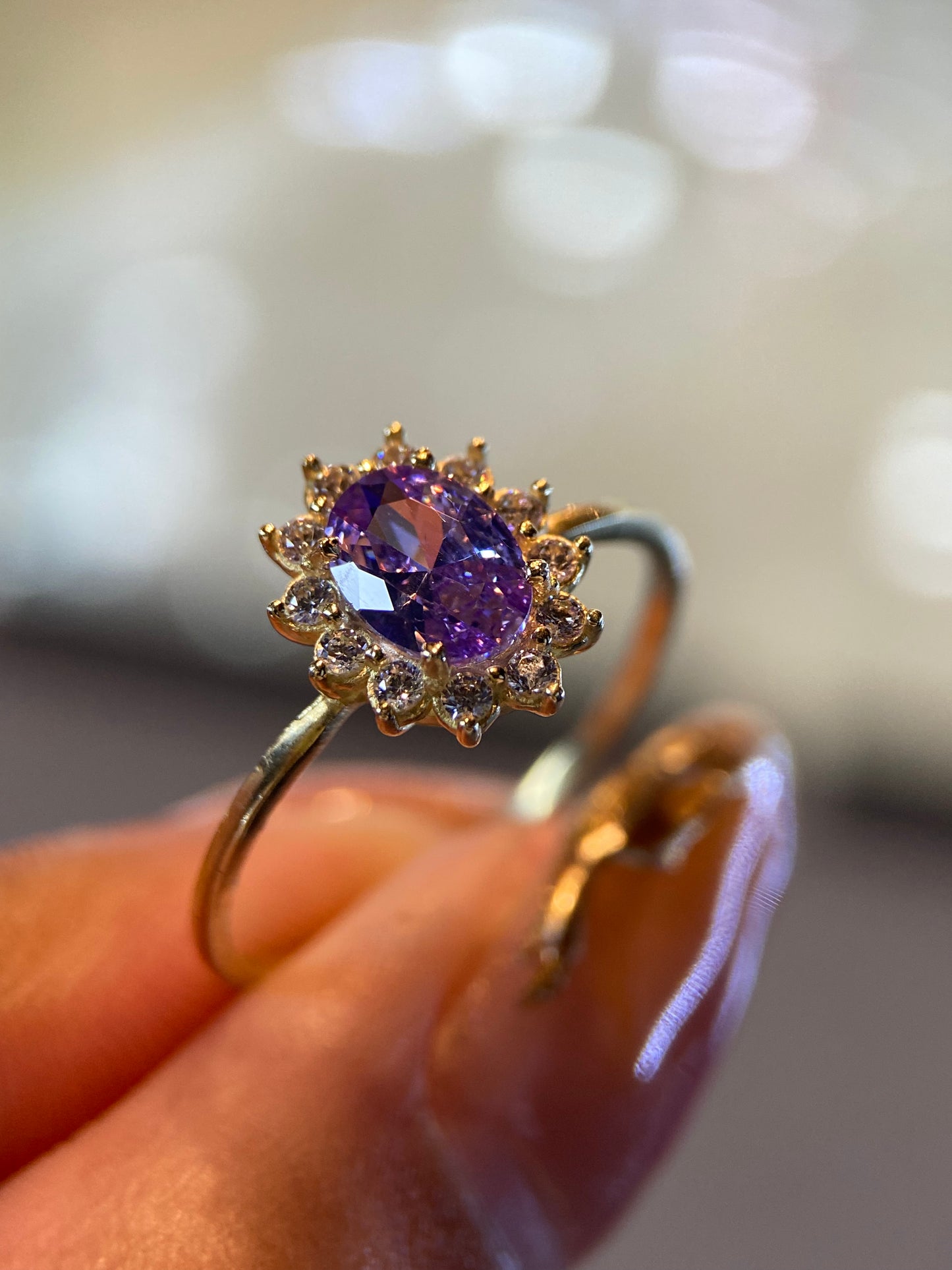 Anillo de compromiso en oro