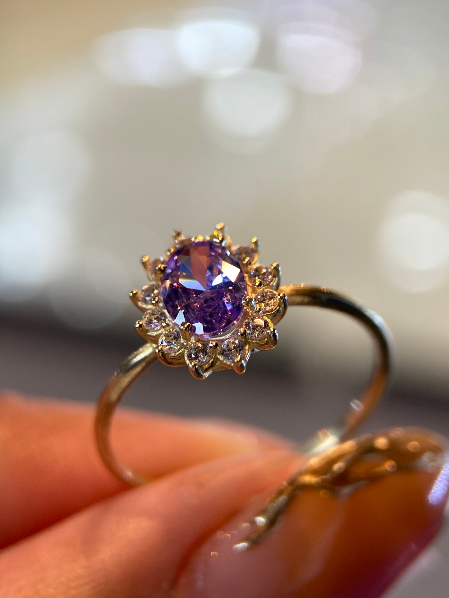 Anillo de compromiso en oro