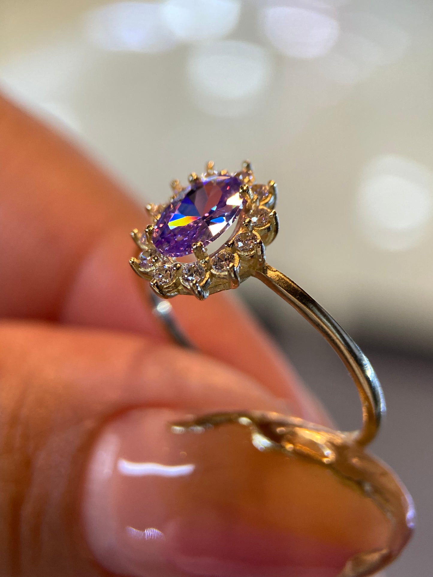 Anillo de compromiso en oro