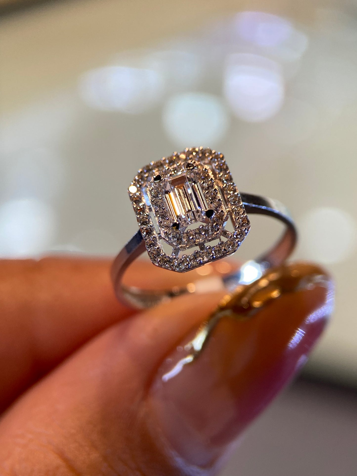 Anillo de compromiso en oro