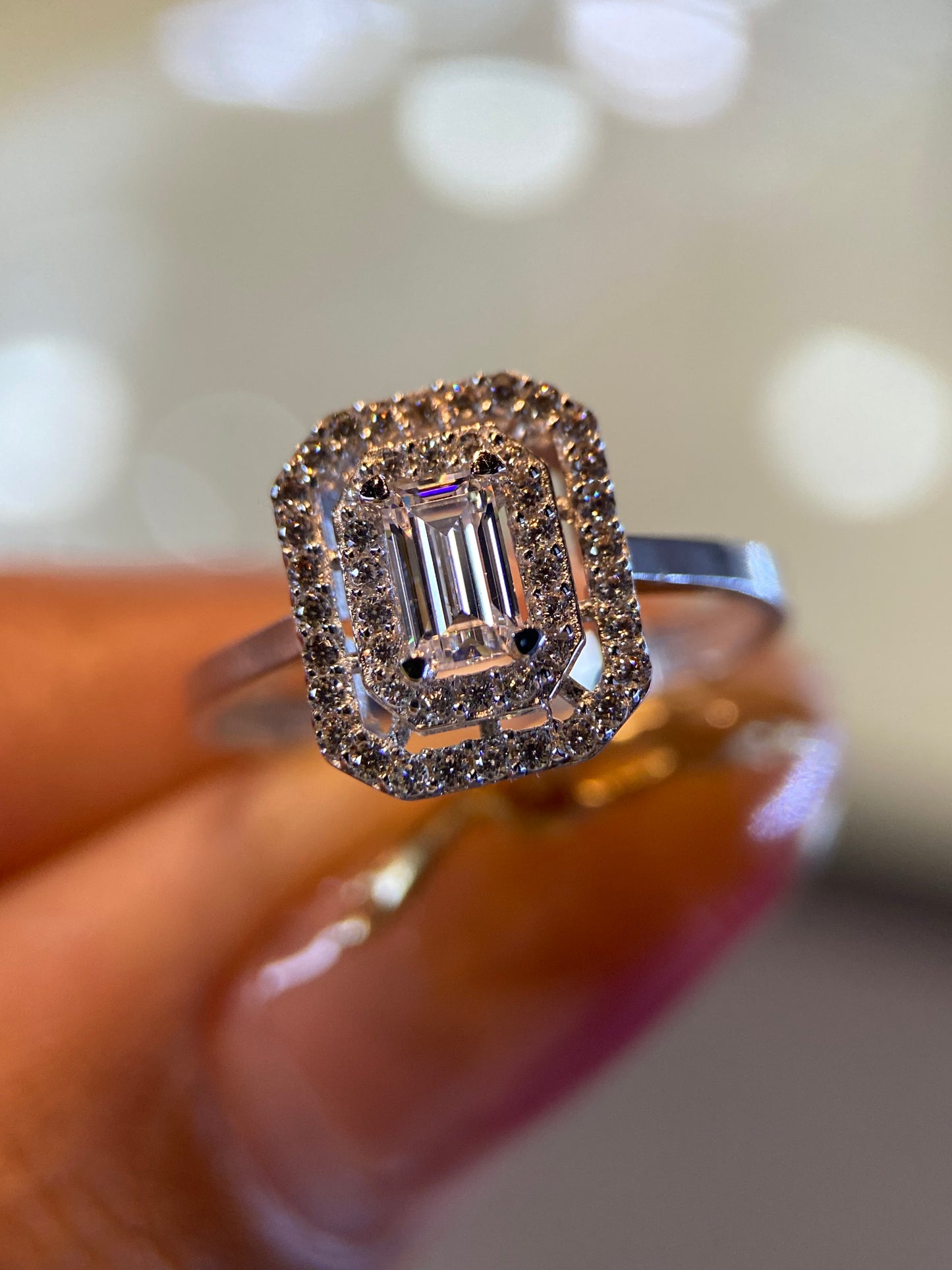 Anillo de compromiso en oro