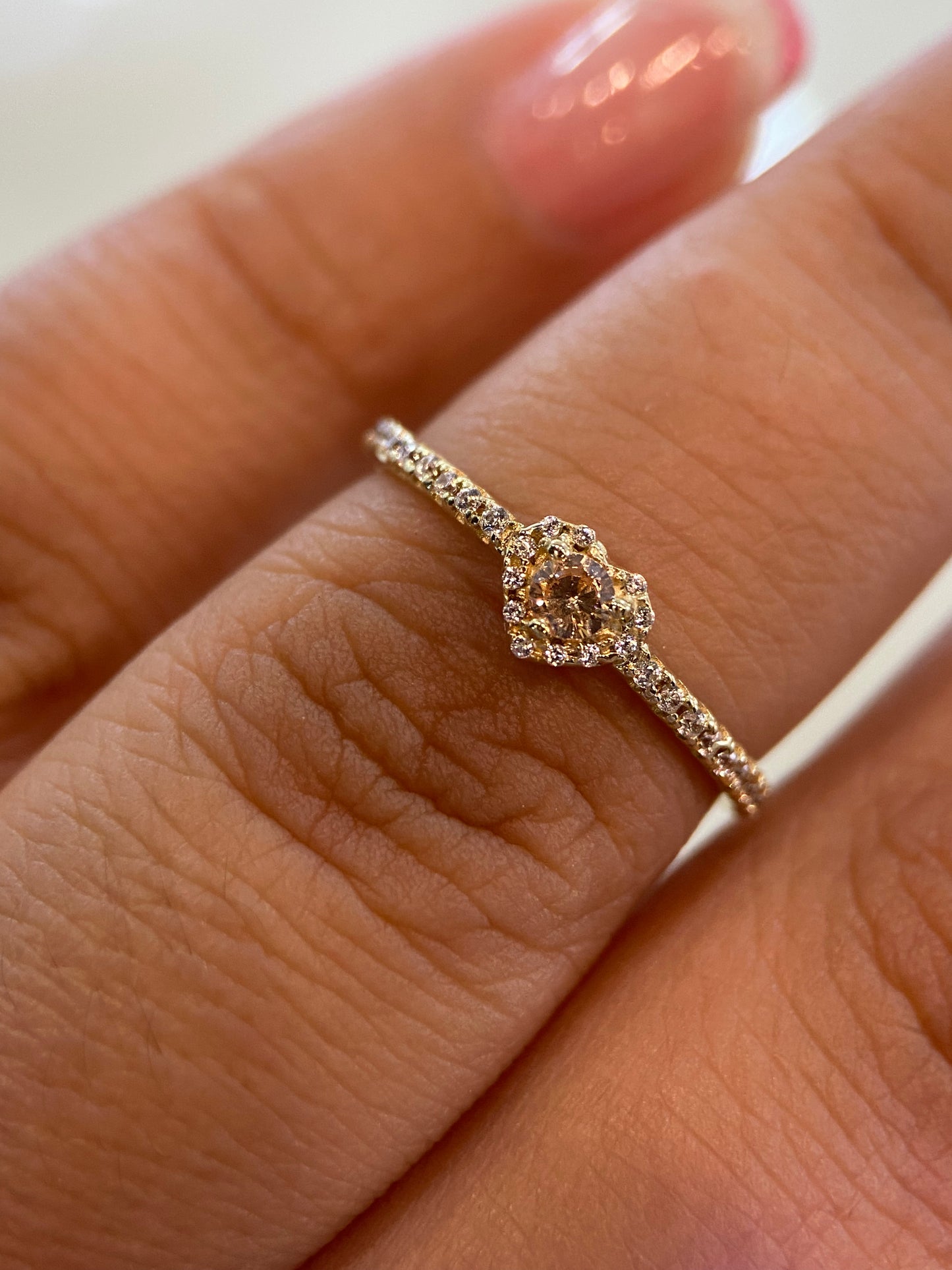 Anillo de compromiso en oro