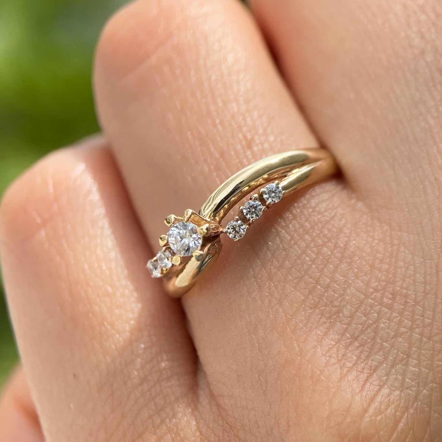 Anillo de compromiso en oro