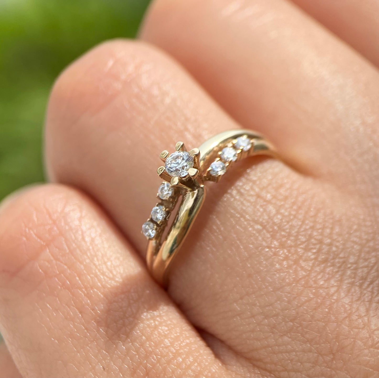 Anillo de compromiso en oro