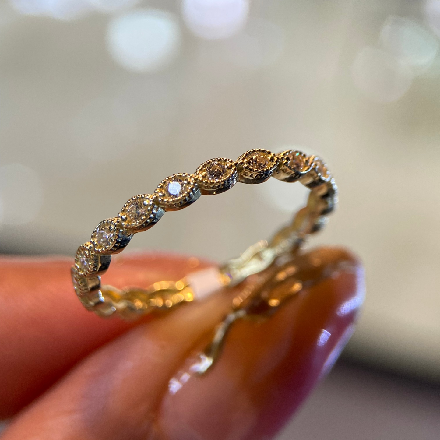 Anillo de compromiso en oro