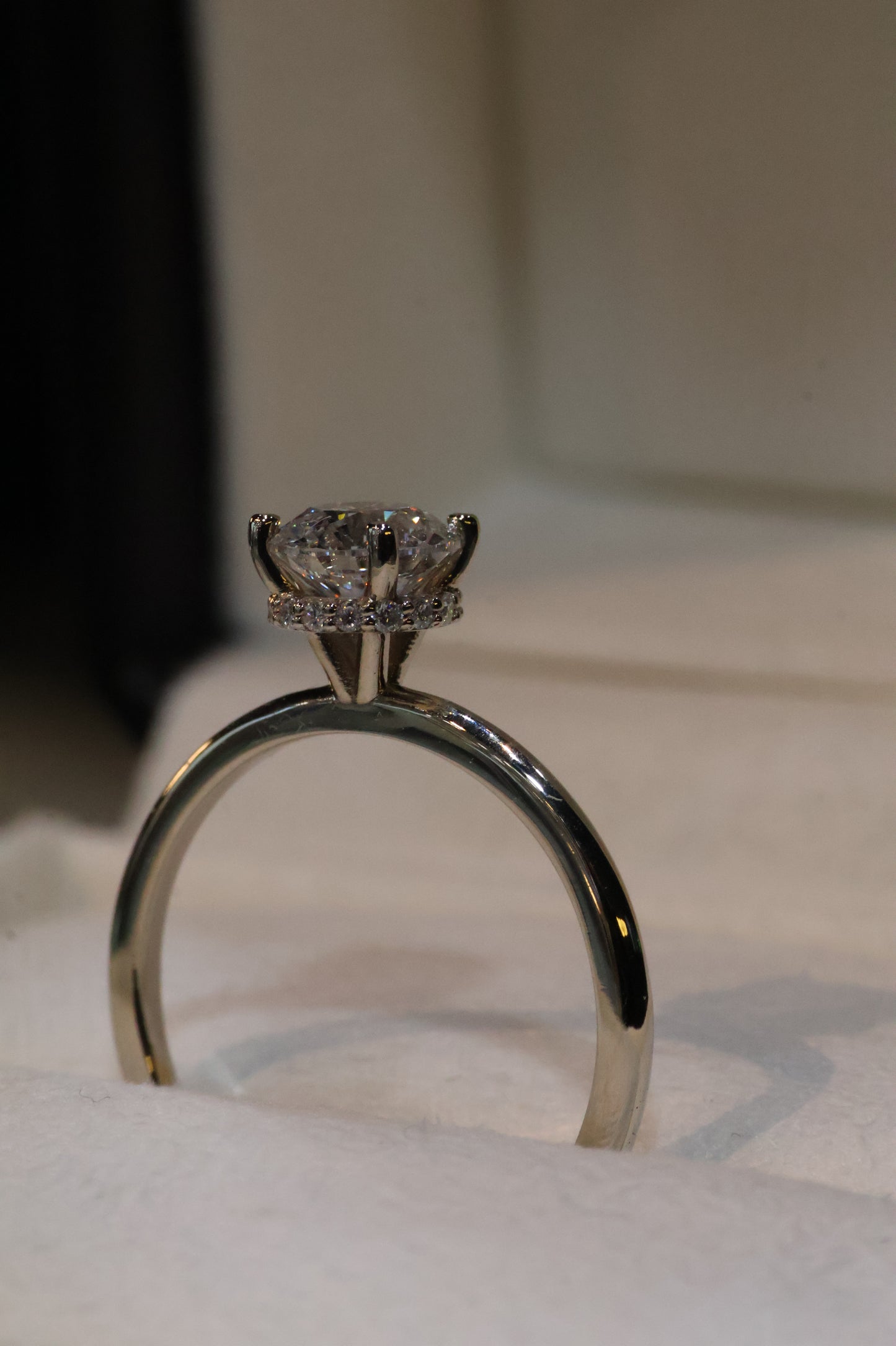 Anillo de compromiso en oro