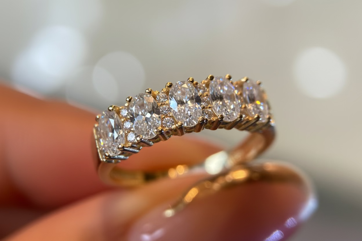 Anillo de compromiso en oro