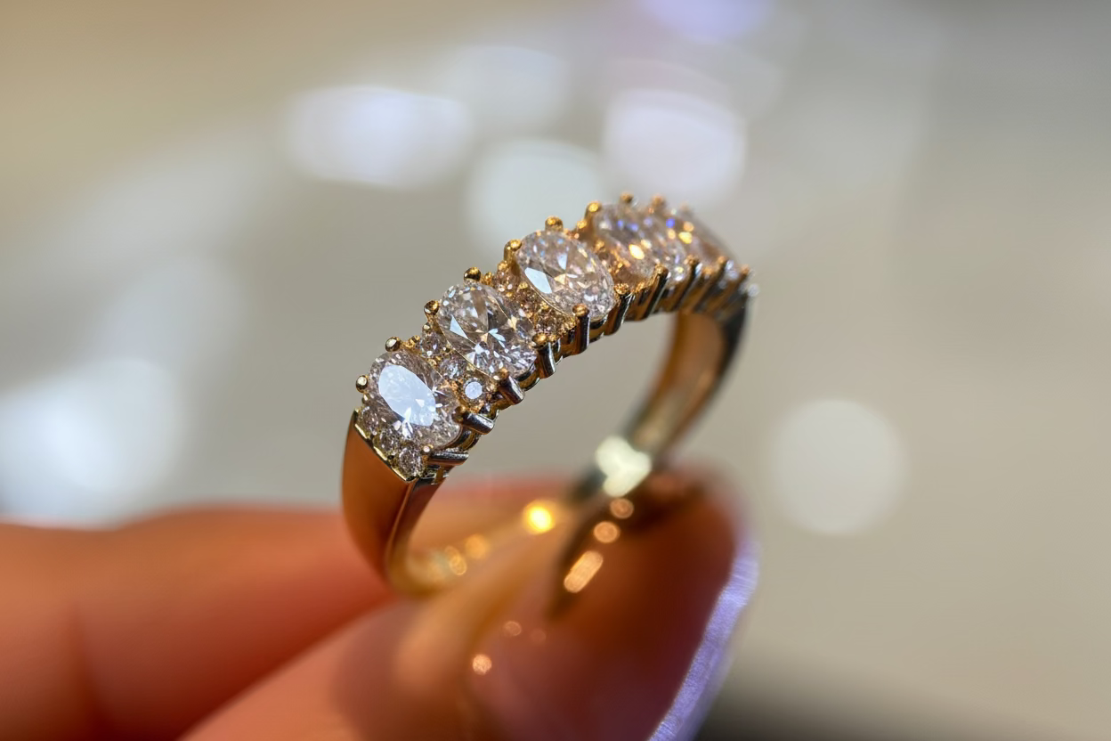 Anillo de compromiso en oro