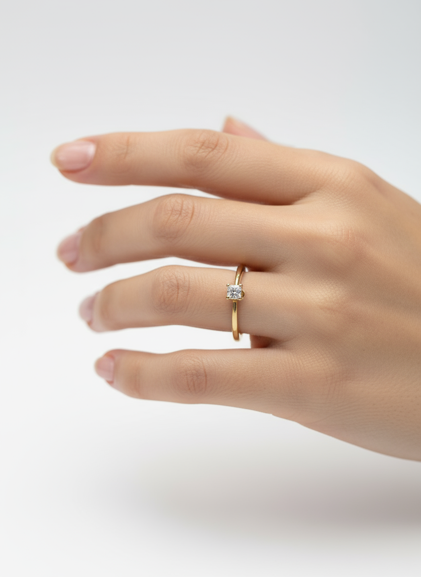 Anillo OF1015 en oro 0.10ct