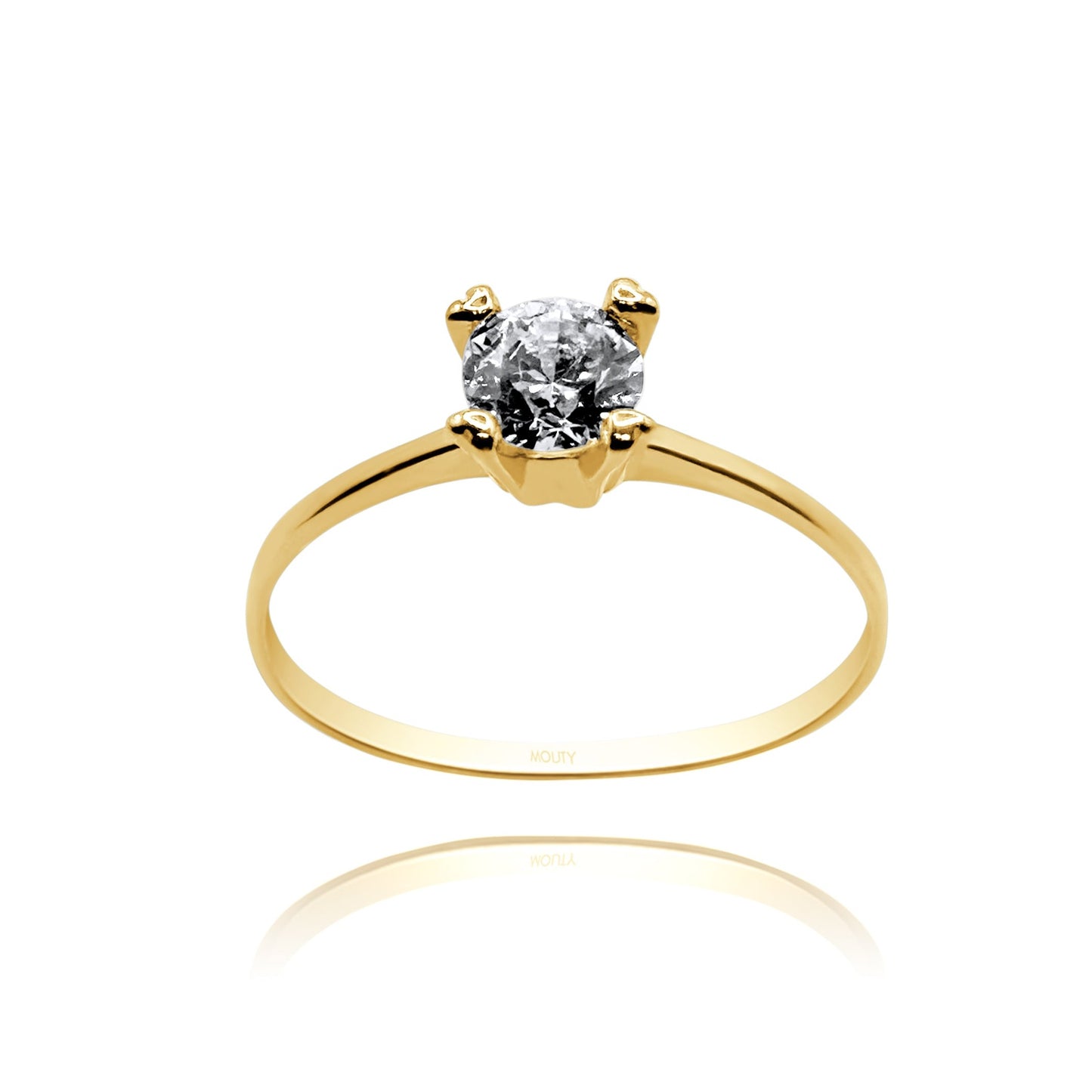 Anillo de compromiso en oro