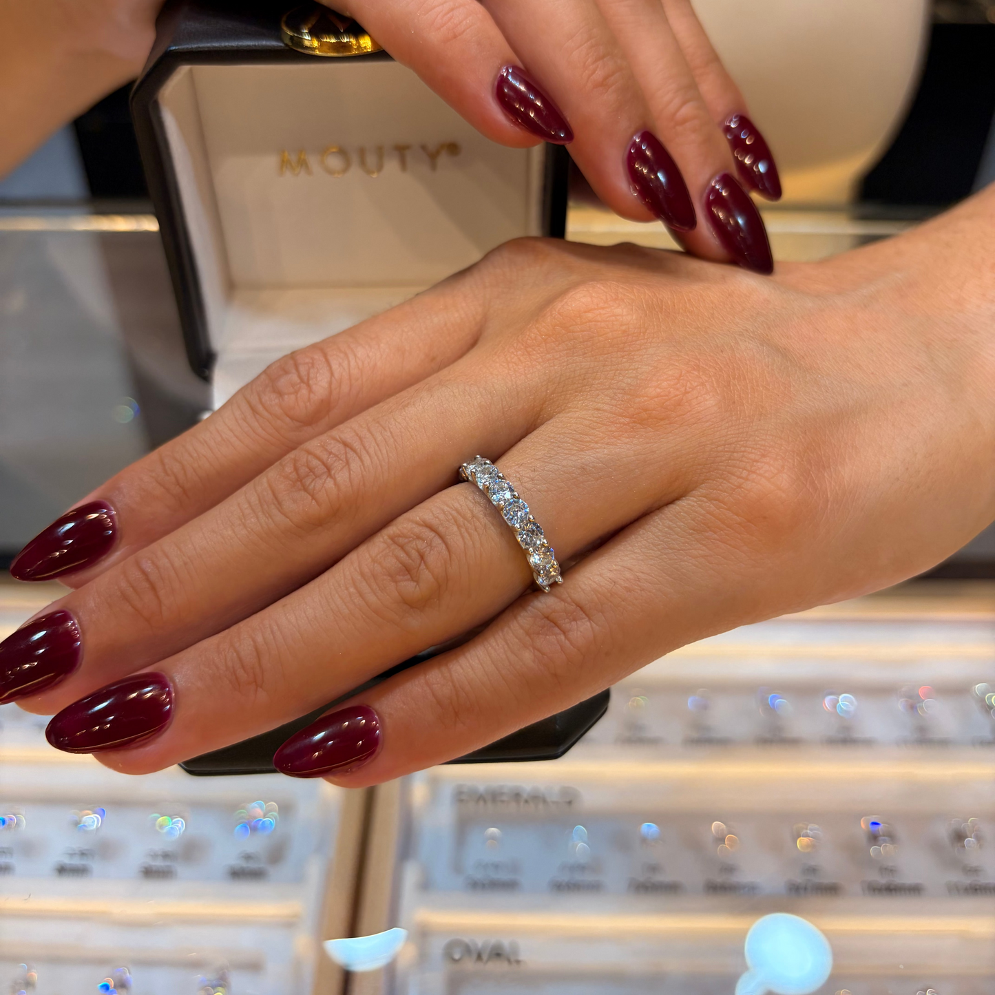 Media Churumbela Mindi en oro con diamante natural 1.65 ct