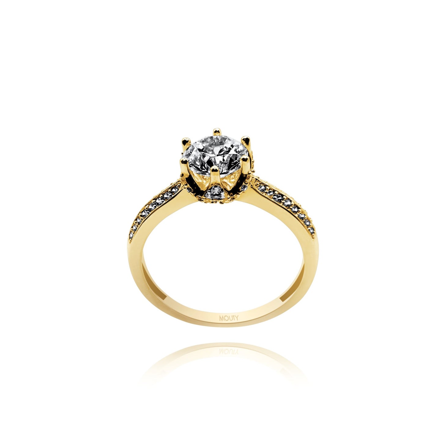 Anillo de compromiso en oro