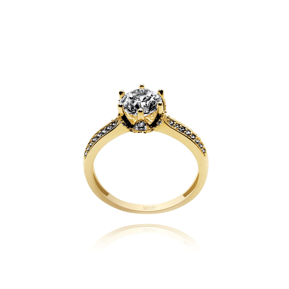 Anillo de compromiso en oro