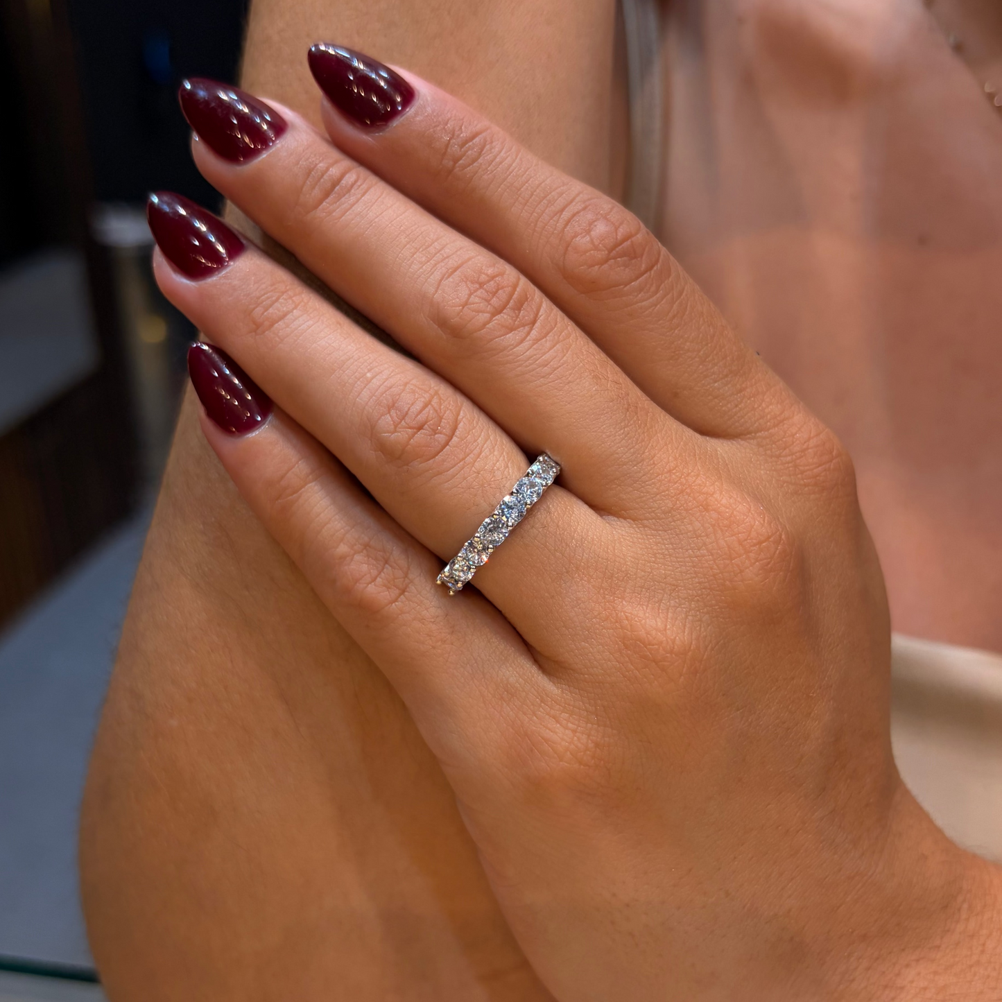 Media Churumbela Mindi en oro con diamante natural 1.65 ct