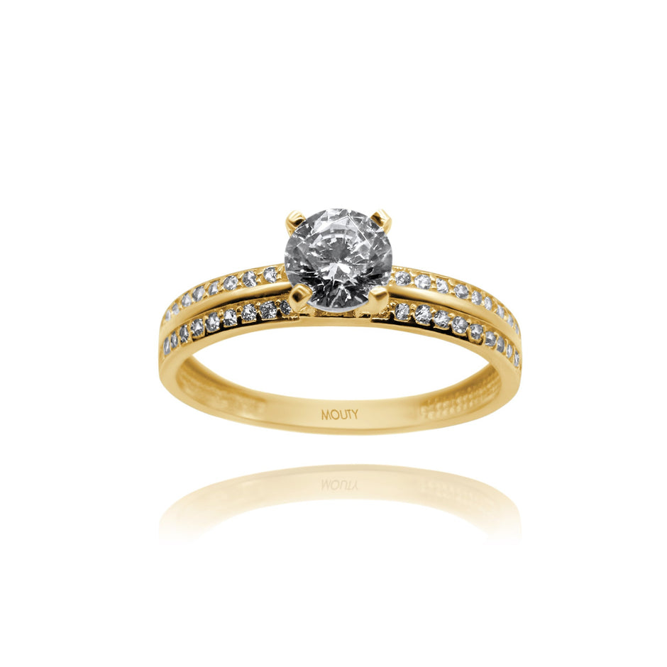 Anillo de compromiso en oro