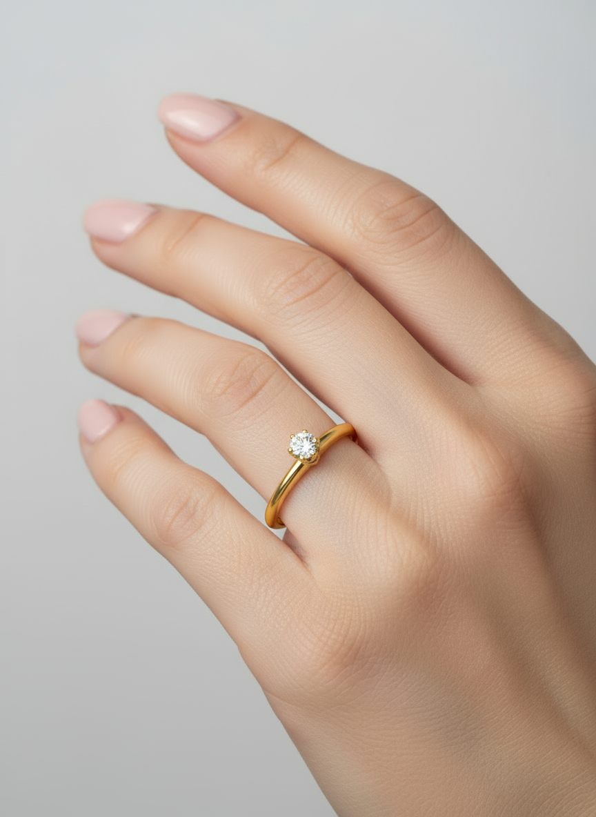 Anillo OF1179 en oro 0.15ct