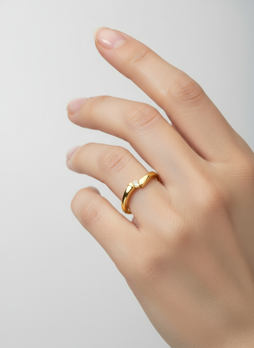 Anillo OF1505 en oro 0.08ct